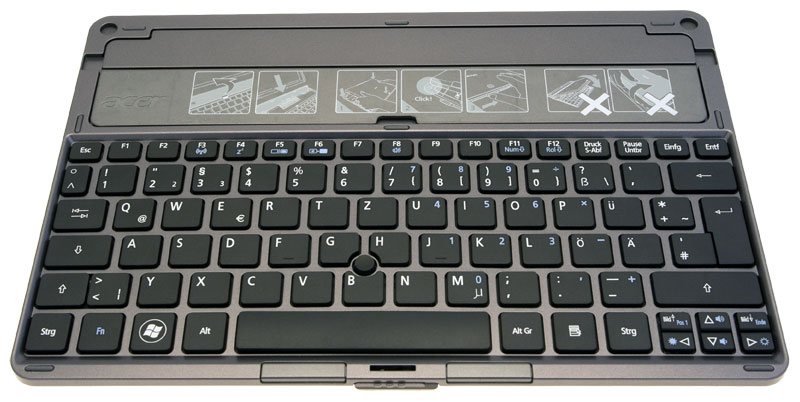 Acer Tastatur deutsch (DE) grau Iconia W500 Serie (Original)
