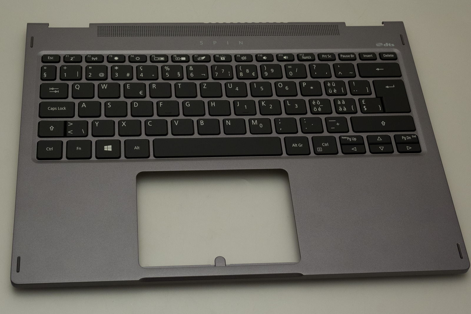 Acer Tastatur beleuchtet schweizerdeutsch (CH/DE) + Topcase  Spin 5 SP513-54N Serie (Original)