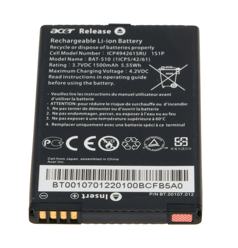 Acer Akku / Batterie 1500mAh ICONIA SMART (S300) (Original)