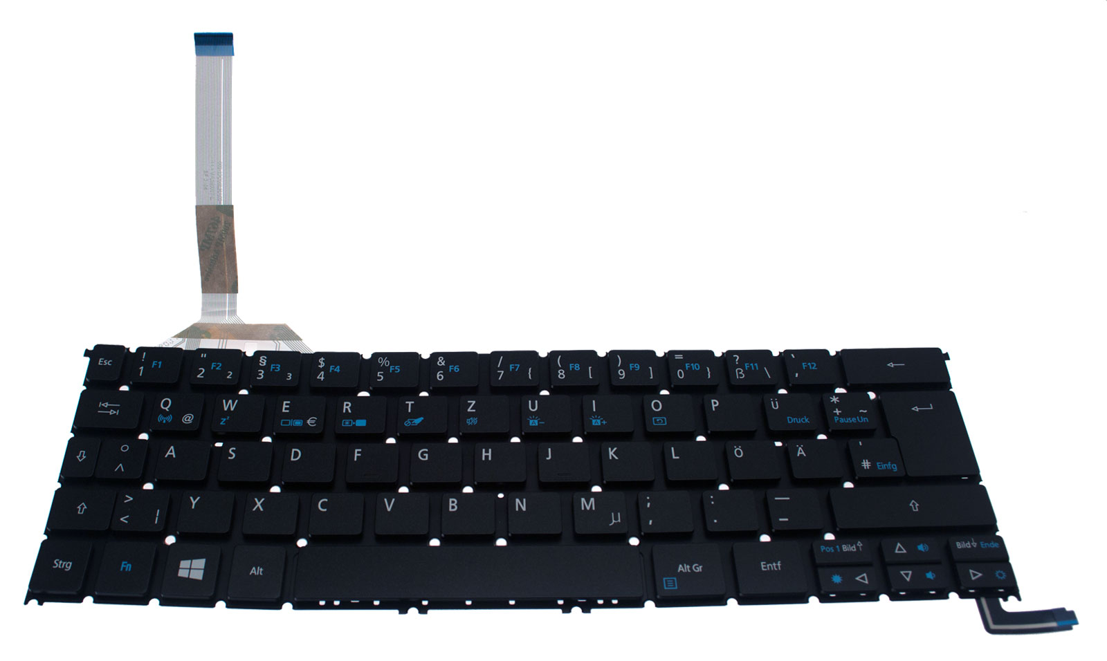 Acer Tastatur beleuchtet deutsch (DE) schwarz Aspire S3-392G Serie (Original)