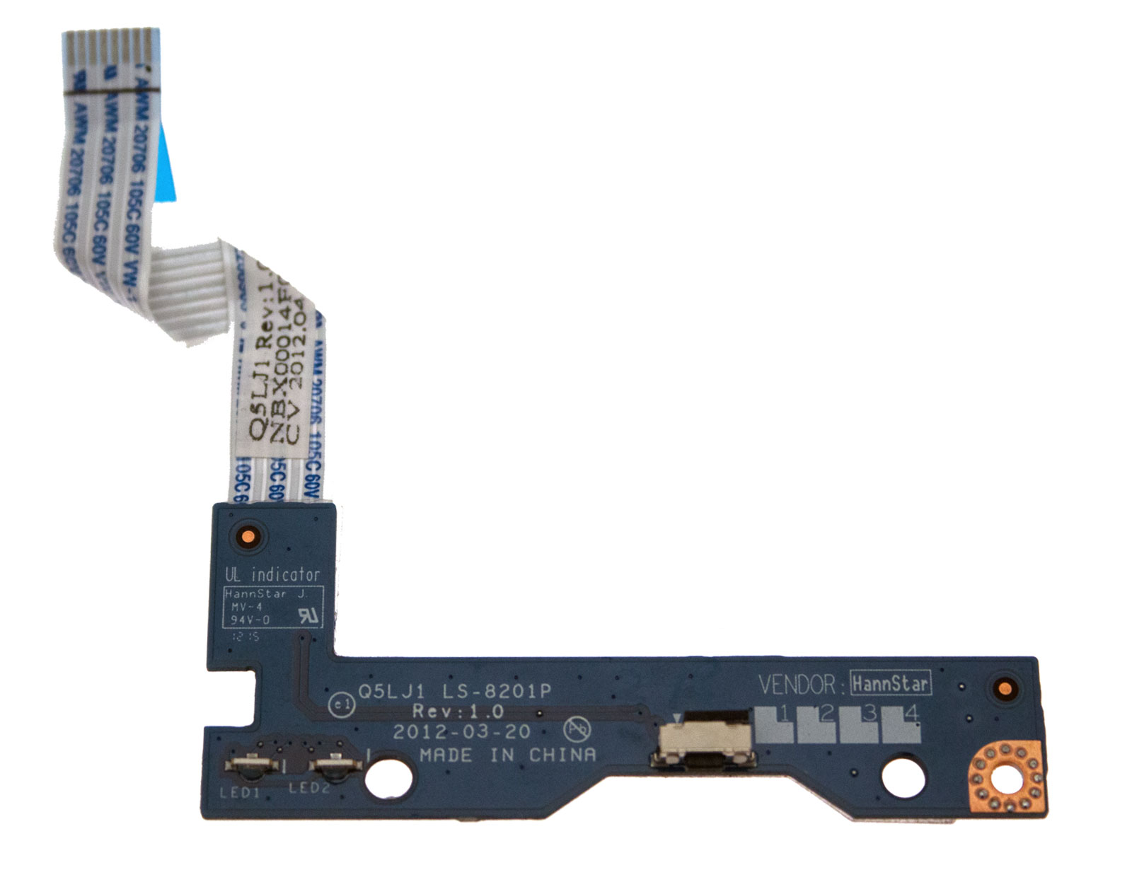 Acer Power Button Board / Einschaltplatine mit Kabel Aspire M5-581G Serie (Original)