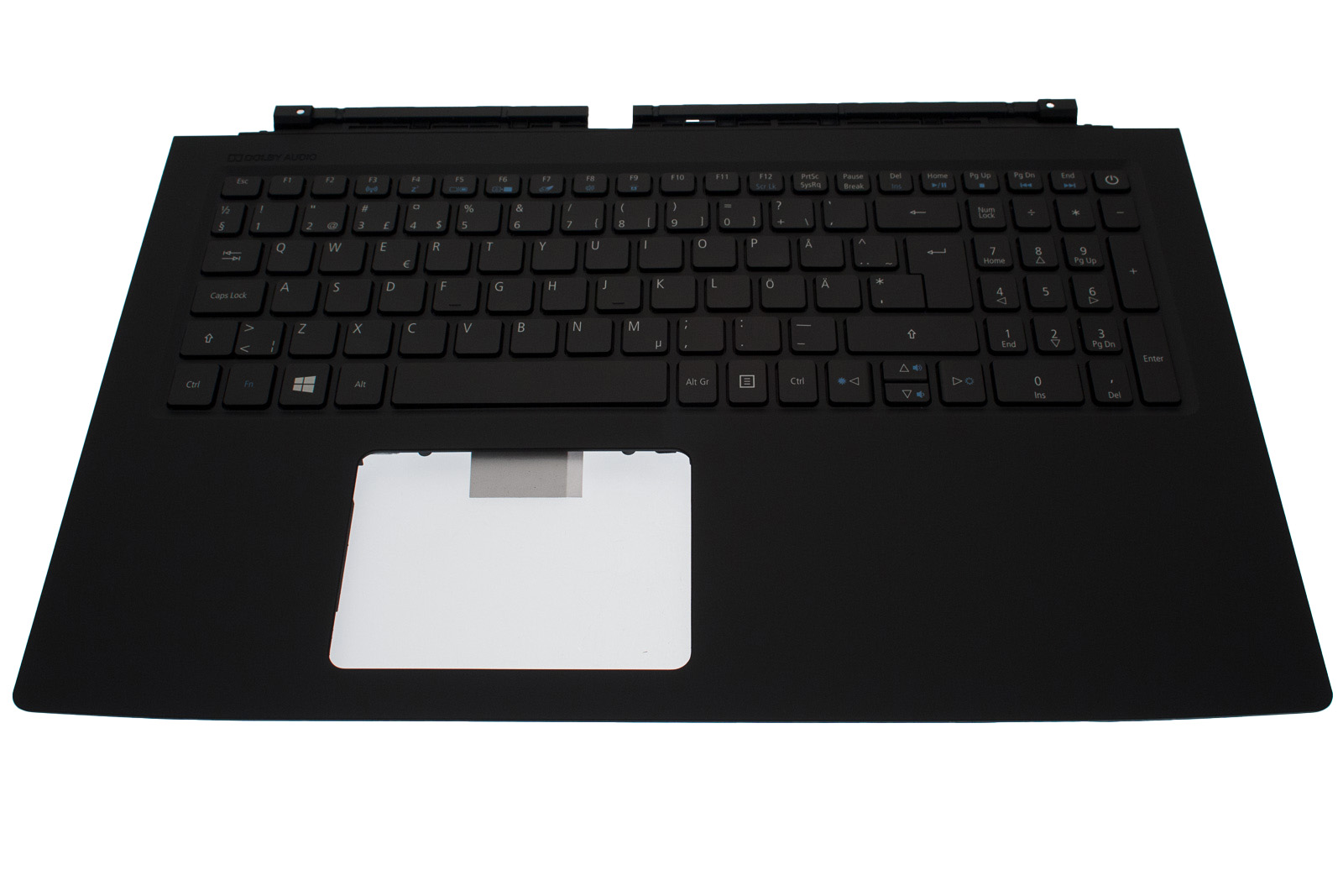 Acer Tastatur beleuchtet schwedisch (SE) + Topcase schwarz Aspire V Nitro7-572G Serie (Original)