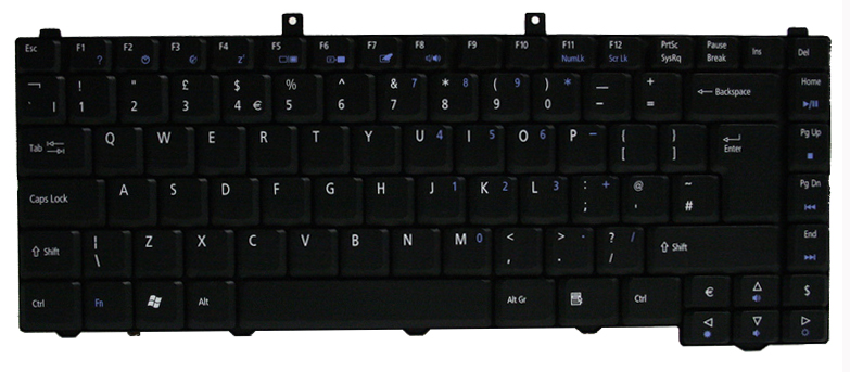 Acer Tastatur englisch (GB) TravelMate 5510 Serie (Original)