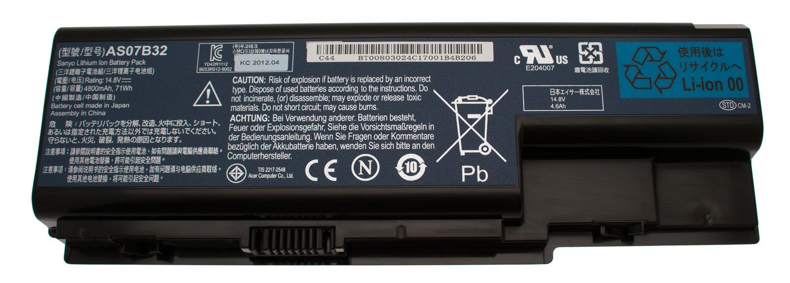 Acer Akku / Batterie 4800mAh Aspire 8730ZG Serie (Original) Acer Akku / Batterie 4800mAh Aspire 8730ZG Serie (Original)