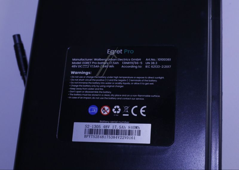 EGRET PRO FX Batterie / Akku 48V / 17,5Ah (Original)