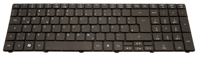 Acer Tastatur deutsch (DE) schwarz Aspire 5738G Serie (Original)