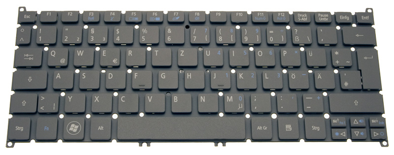 Acer Tastatur deutsch (DE) silber Aspire S3-951 Serie (Original)