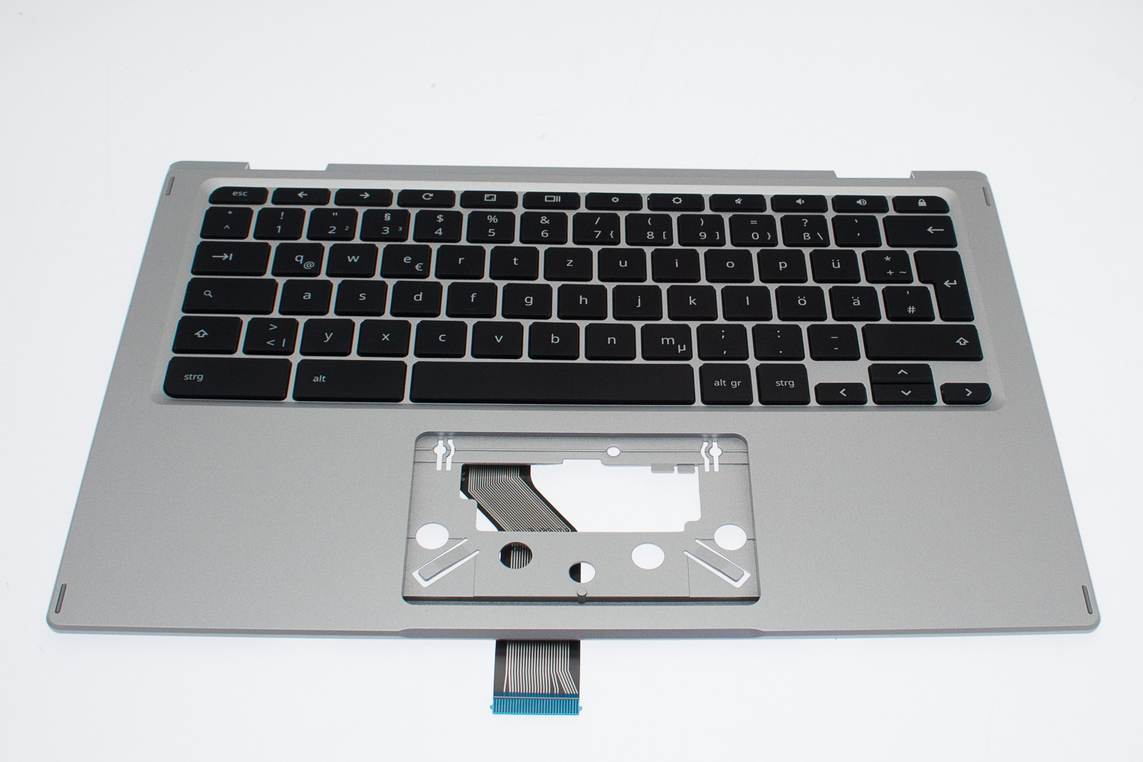 Acer Tastatur Deutsch (DE) + Top case silber Chromebook Spin 13 CP513-1H Serie (Original) Acer Tastatur Deutsch (DE) + Top case silber Chromebook Spin 13 CP513-1H Serie (Original)