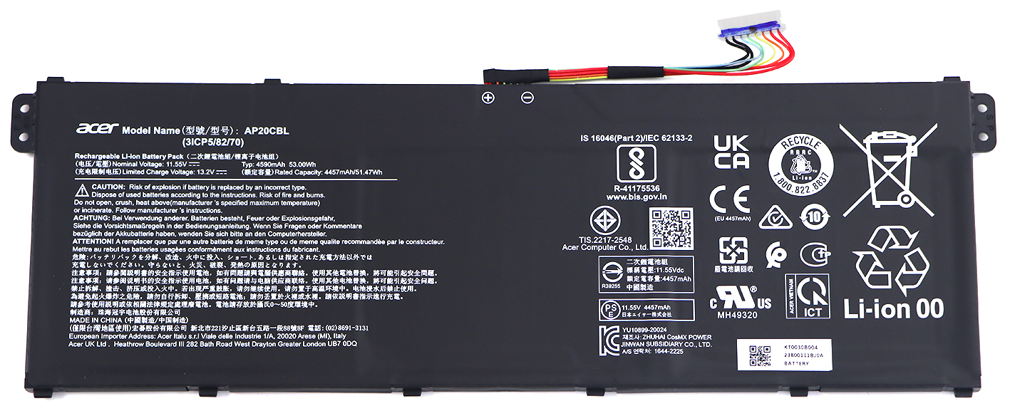 Acer Akku / Batterie / Battery Chromebook 314 CB314-3H Serie (Original) Acer Akku / Batterie / Battery Chromebook 314 CB314-3H Serie (Original)