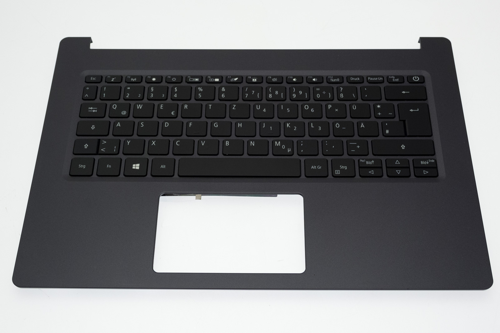 Acer Tastatur beleuchtet Deutsch (DE) + Top case schwarz Aspire 5 A514-53 Serie (Original)