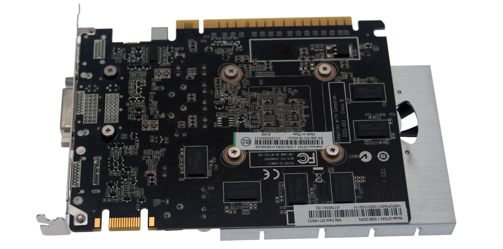 PackardBell Grafikkarte / VGA Board GT545.1.5G/192B/DVI/HDMI/DP.ATX ixtreme M5860 Serie (Original)