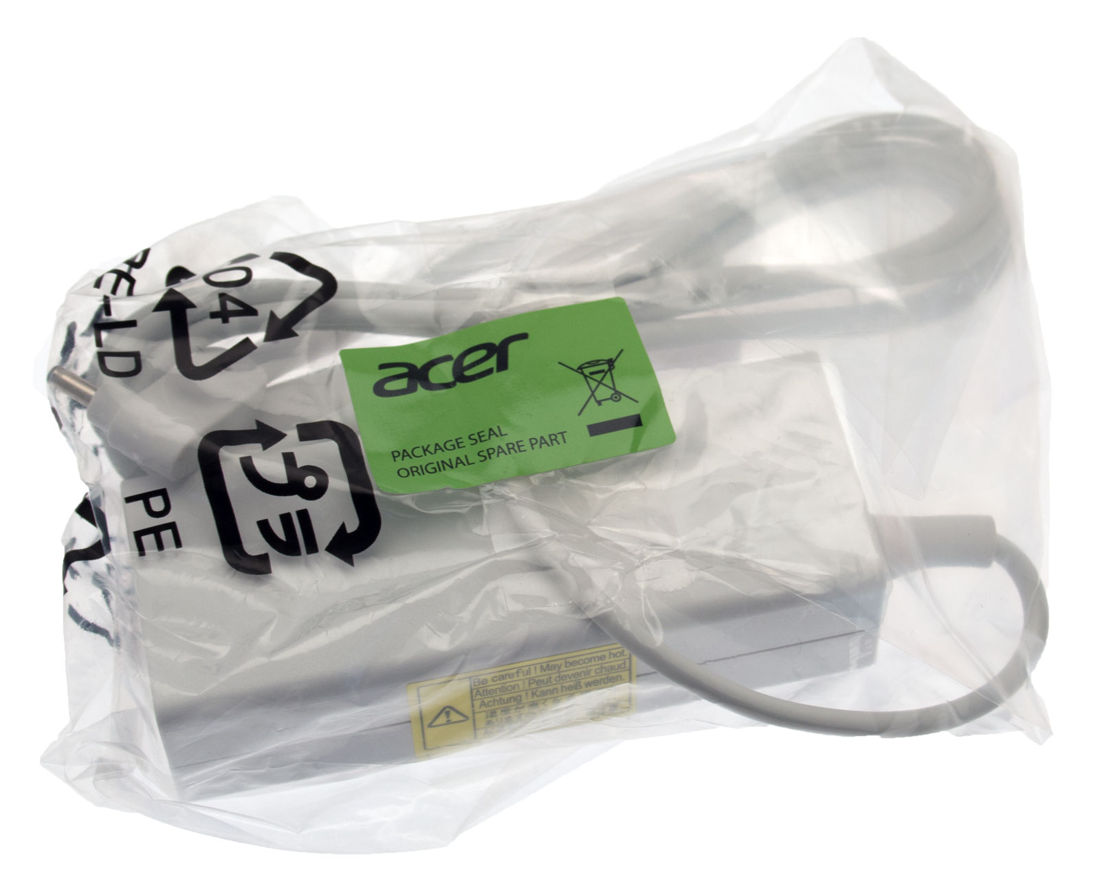 Acer Netzteil / Ladegerät weiß 19V / 2,37A / 45W Spin 3 SP314-53N Serie (Original) Acer Netzteil / Ladegerät weiß 19V / 2,37A / 45W Spin 3 SP314-53N Serie (Original)