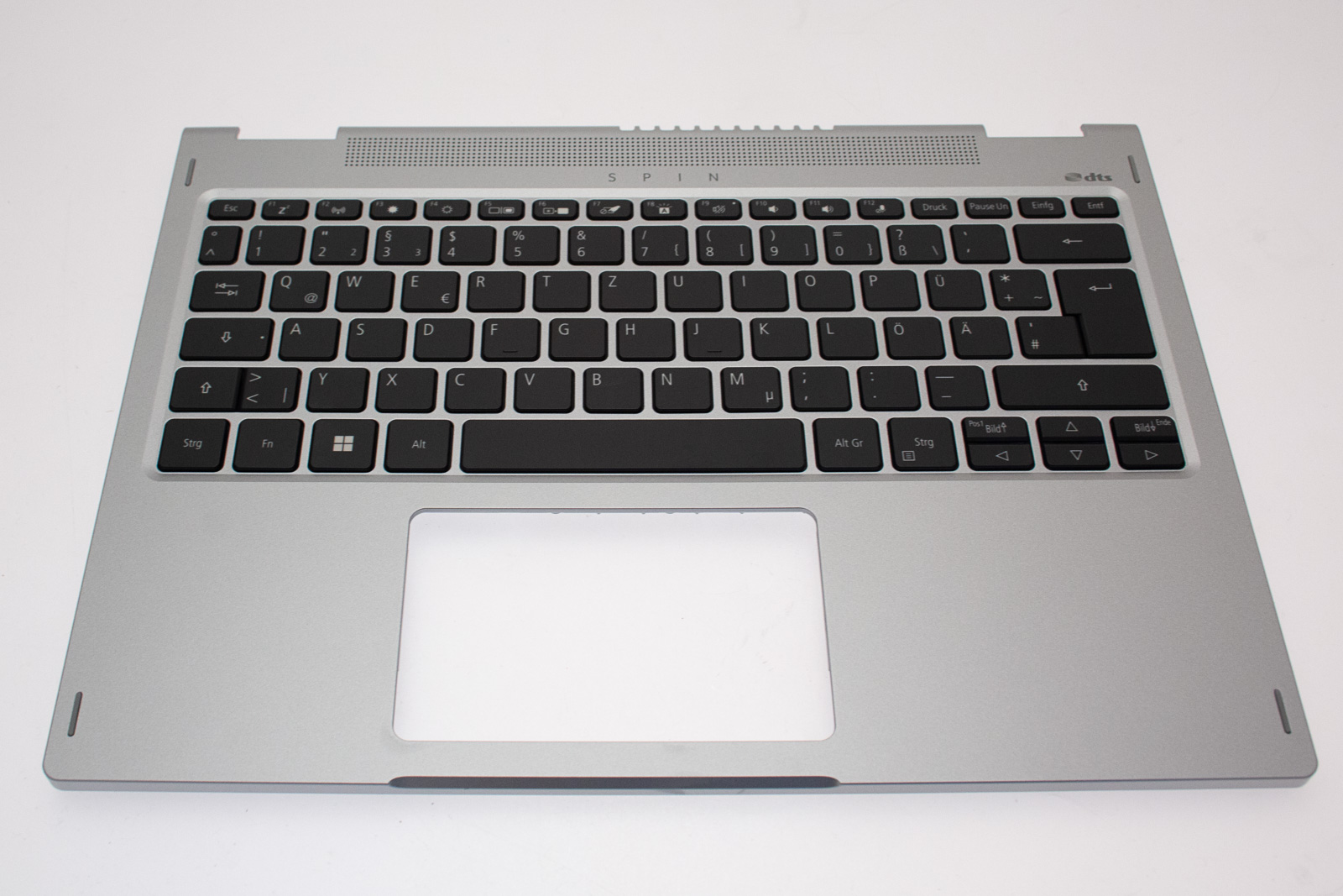 Acer Tastatur beleuchtet Deutsch (DE) + Top case silber Spin 3 SP313-51N Serie (Original)