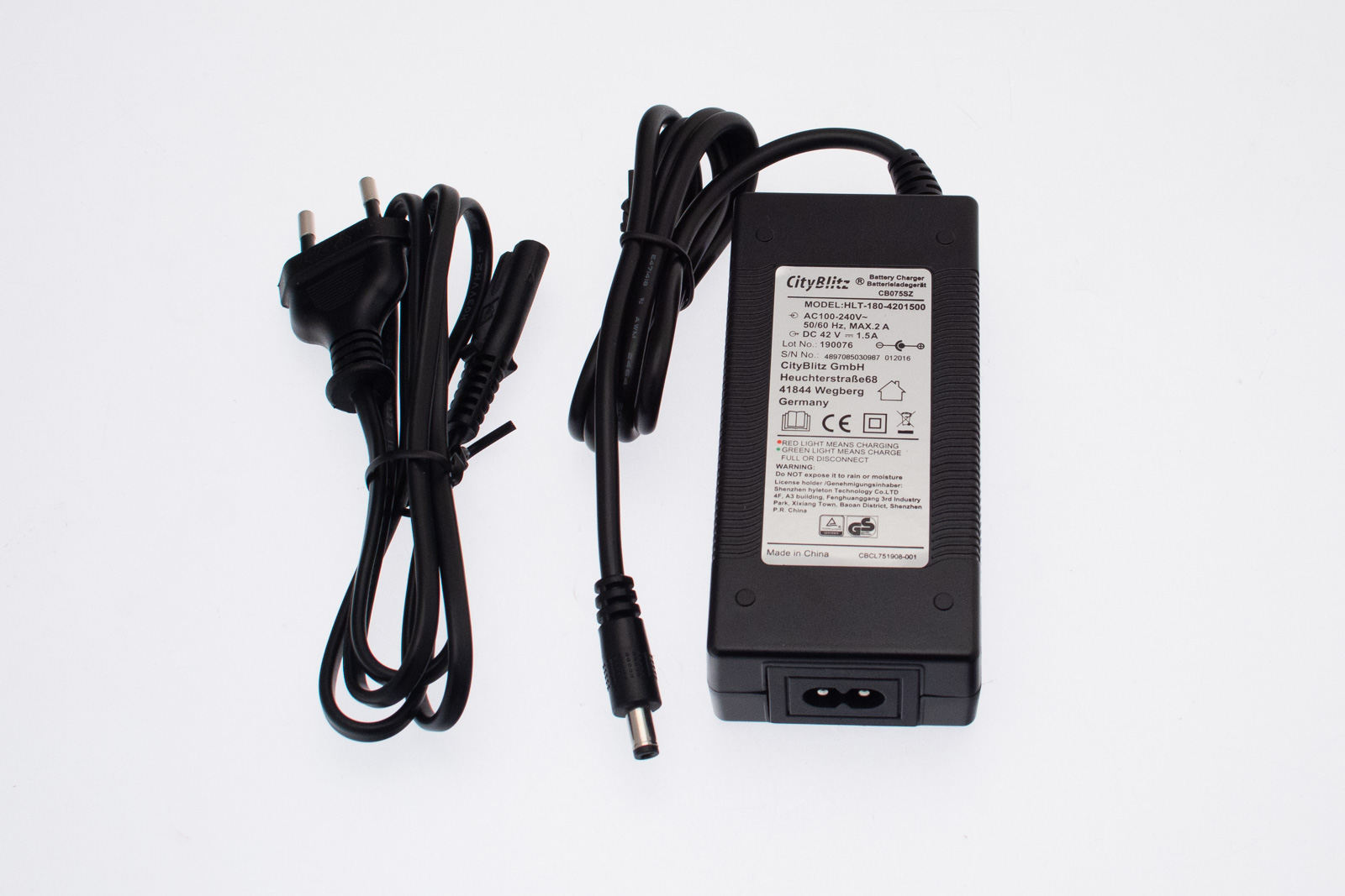 CITYBLITZ (P6-02) Netzteil 42V / 1,5A / 63W B-Grade CB075SZ (Original)