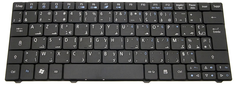 Acer Tastatur französisch arabisch (FR/ARAB) schwarz Aspire 1825PTZ Serie (Original)