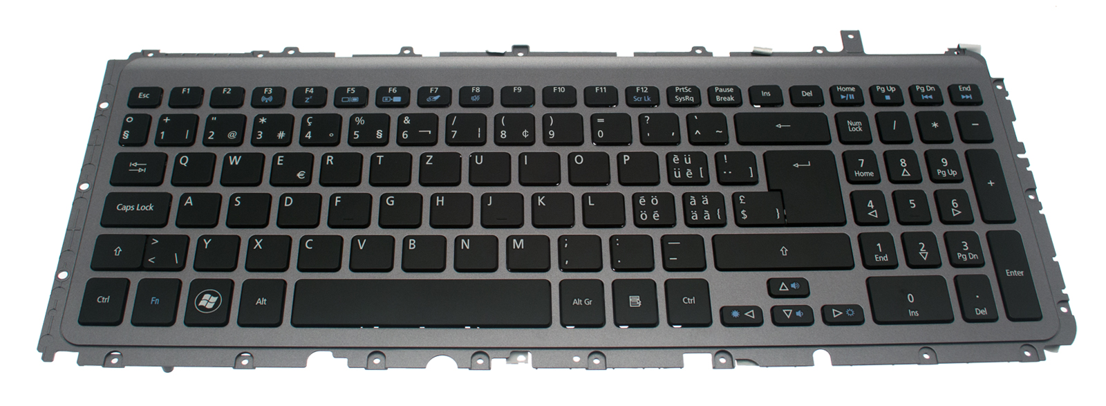 Acer Tastatur Schweizerdeutsch (CH/DE) grau Aspire M3-581TG Serie (Original)