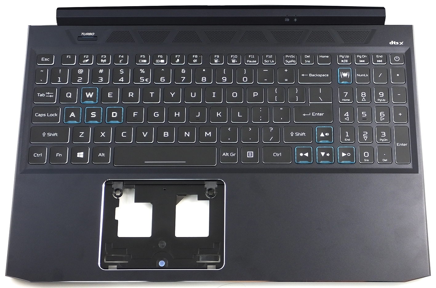 Acer Tastatur beleuchtet US-Int. (US) + Topcase schwarz Predator Helios 300 PH315-54 Serie (Original)