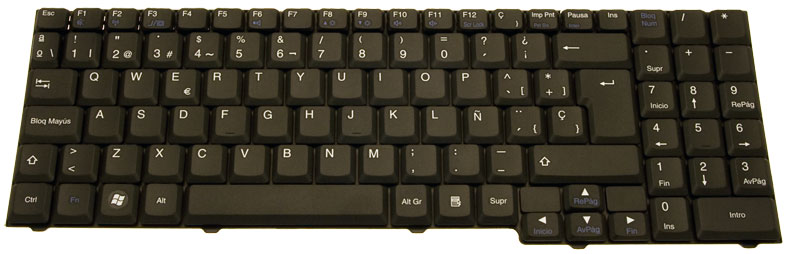 PackardBell Tastatur / Keyboard (Spain) EasyNote F124 Serie (Original)