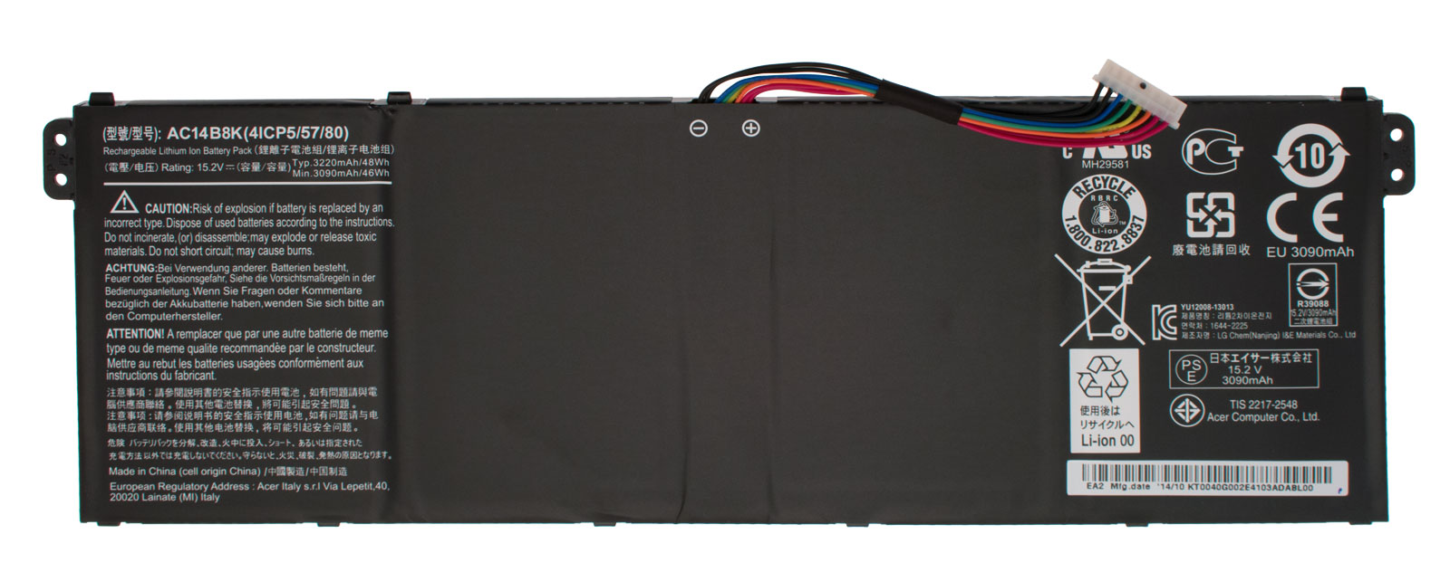 Acer Akku / Batterie / Battery 3220mAh Aspire ES1-311 Serie (Original) Acer Akku / Batterie / Battery 3220mAh Aspire ES1-311 Serie (Original)