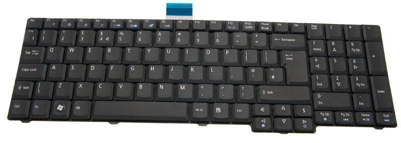 Acer Tastatur englisch (GB) Aspire 7530G Serie (Original)