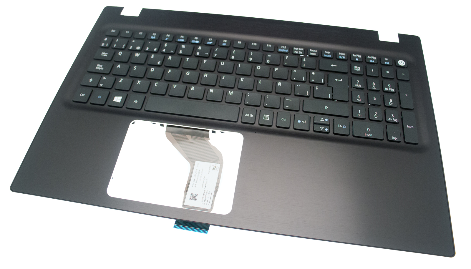 Acer Tastatur spanisch (ES) + Topcase schwarz Aspire F15 F5-572G Serie (Original)