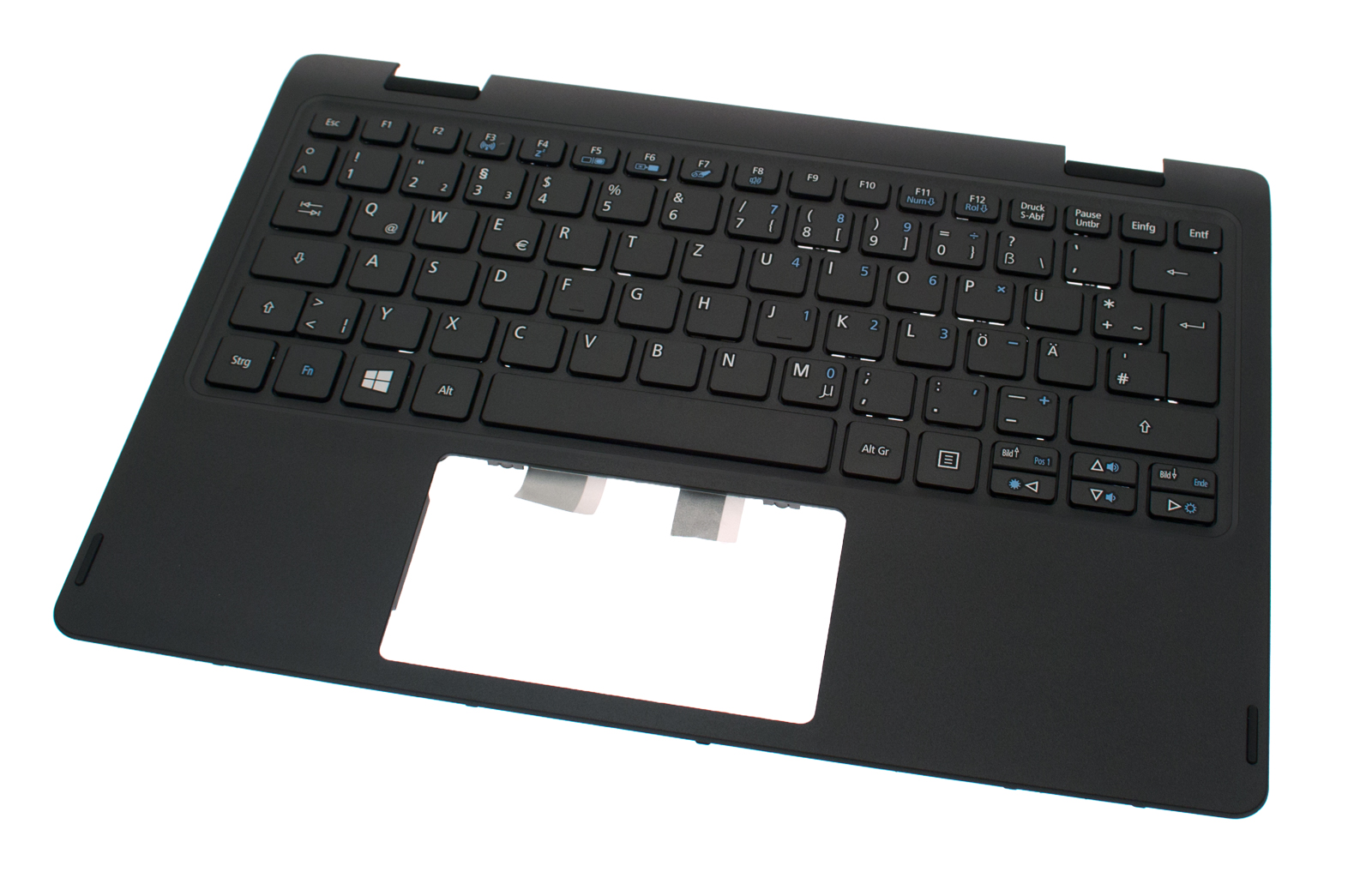 Acer Tastatur Deutsch (DE) + Top case schwarz Aspire R3-131T Serie (Original)