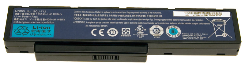 Packard Bell Akku / Batterie 4400mAh EasyNote F124 Serie (Original)