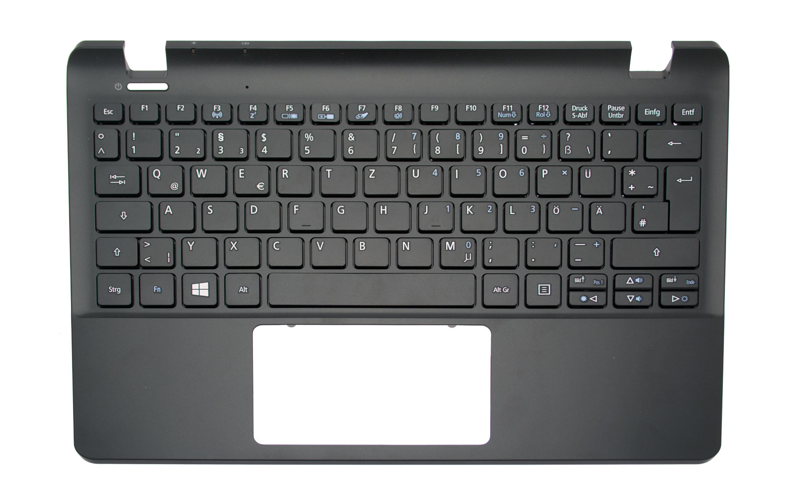 Acer Tastatur Deutsch (DE) + Top case schwarz TravelMate B115-M Serie (Original)