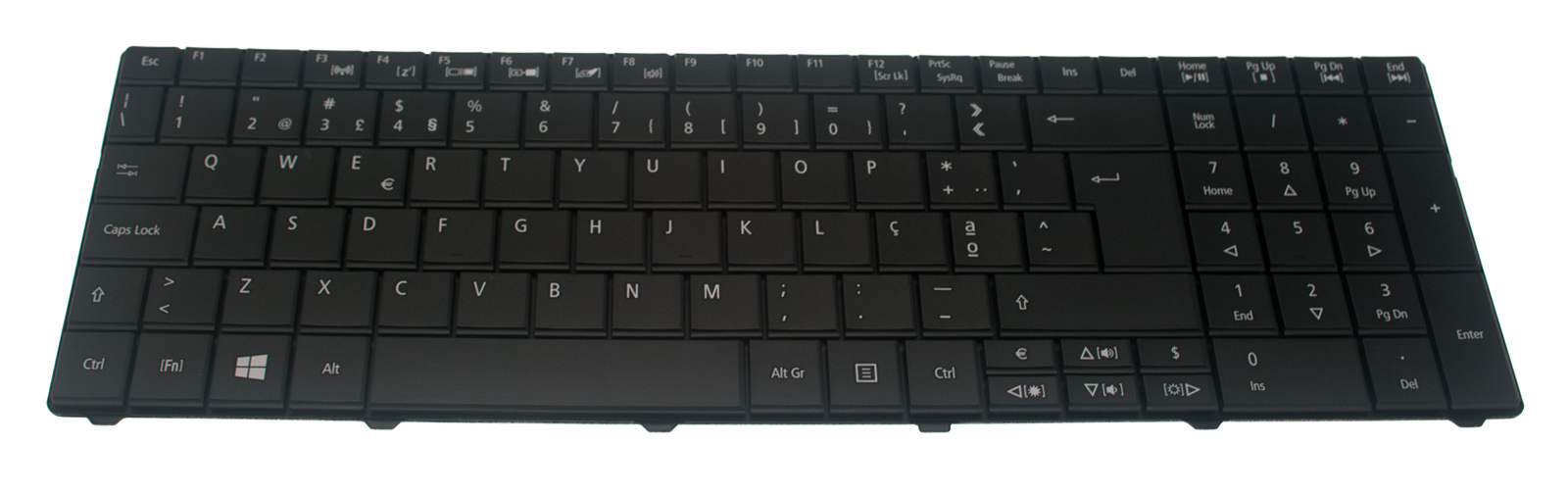 Acer Tastatur portugiesisch (PT) schwarz TravelMate 8572TG Serie (Original)