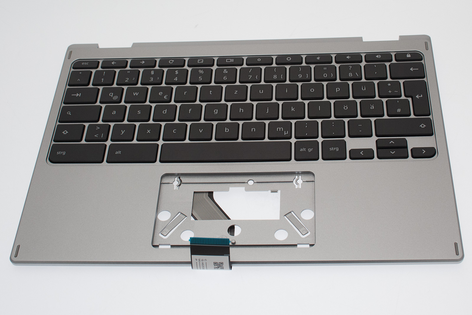 Acer Tastatur Deutsch (DE) + Top case silber / schwarz Chromebook Spin 11 CP311-3H Serie (Original) Acer Tastatur Deutsch (DE) + Top case silber / schwarz Chromebook Spin 11 CP311-3H Serie (Original)