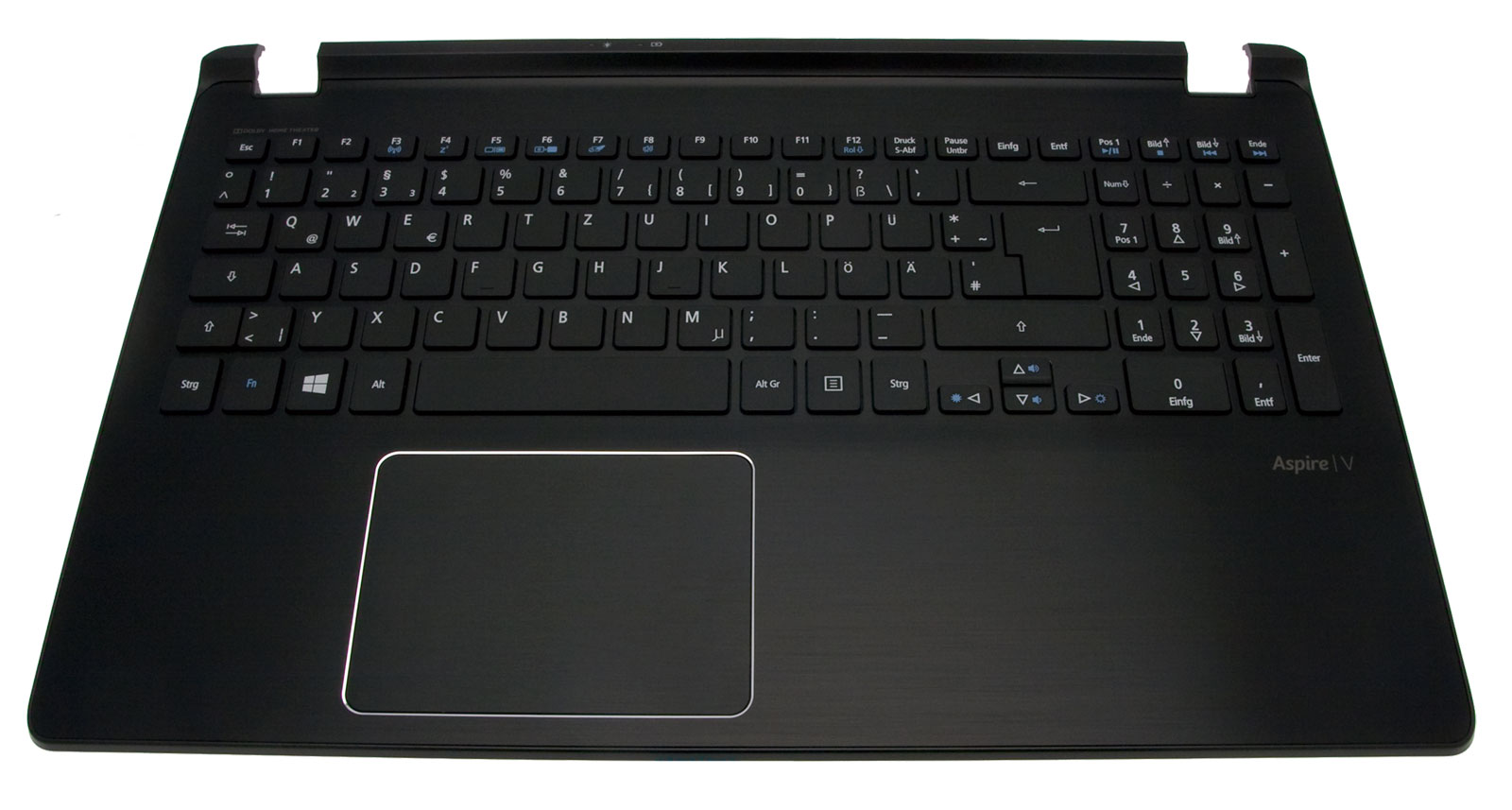 Acer Tastatur deutsch (DE) + Top Case schwarz Aspire V5-573PG Serie (Original)