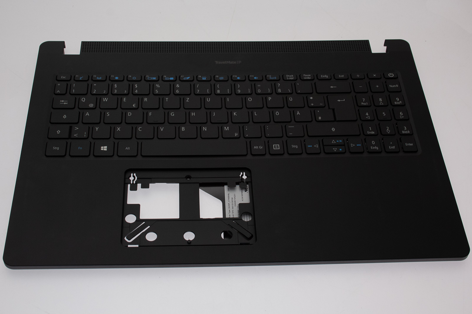 Acer Tastatur deutsch (DE) + Topcase schwarz TravelMate P2 P215-52 Serie (Original)