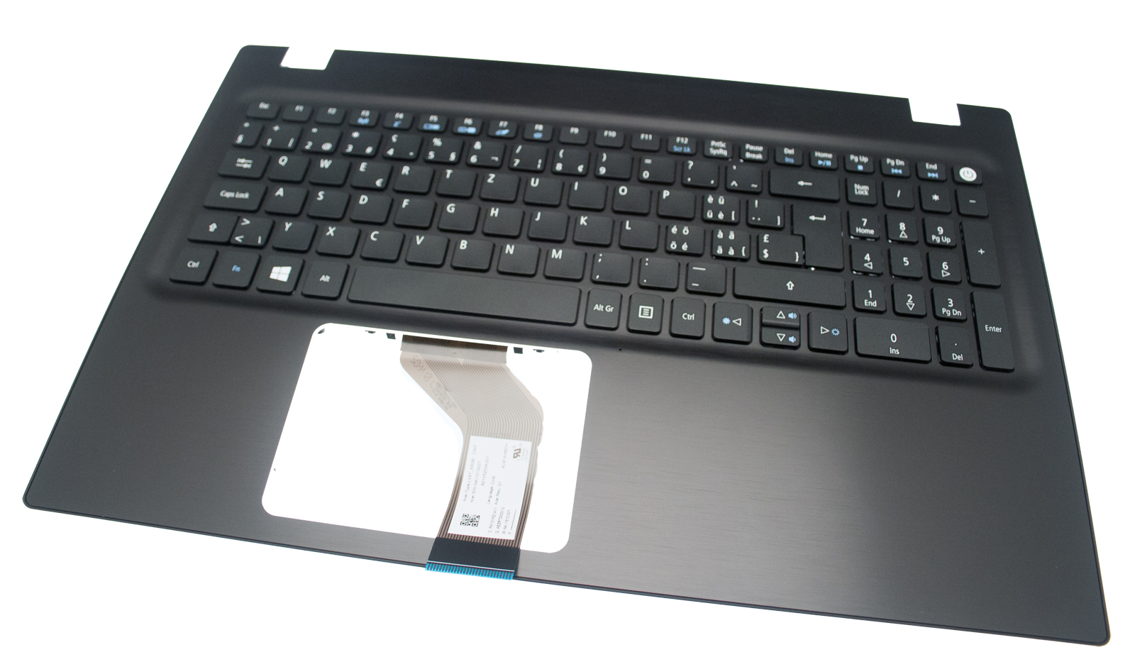 Acer Tastatur schweizerisch (CH) + Topcase schwarz Aspire F15 F5-572G Serie (Original)