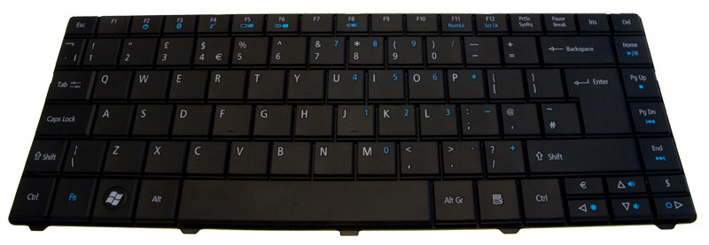 Gateway Tastatur englisch (GB) Gateway NS40TG Serie (Original)