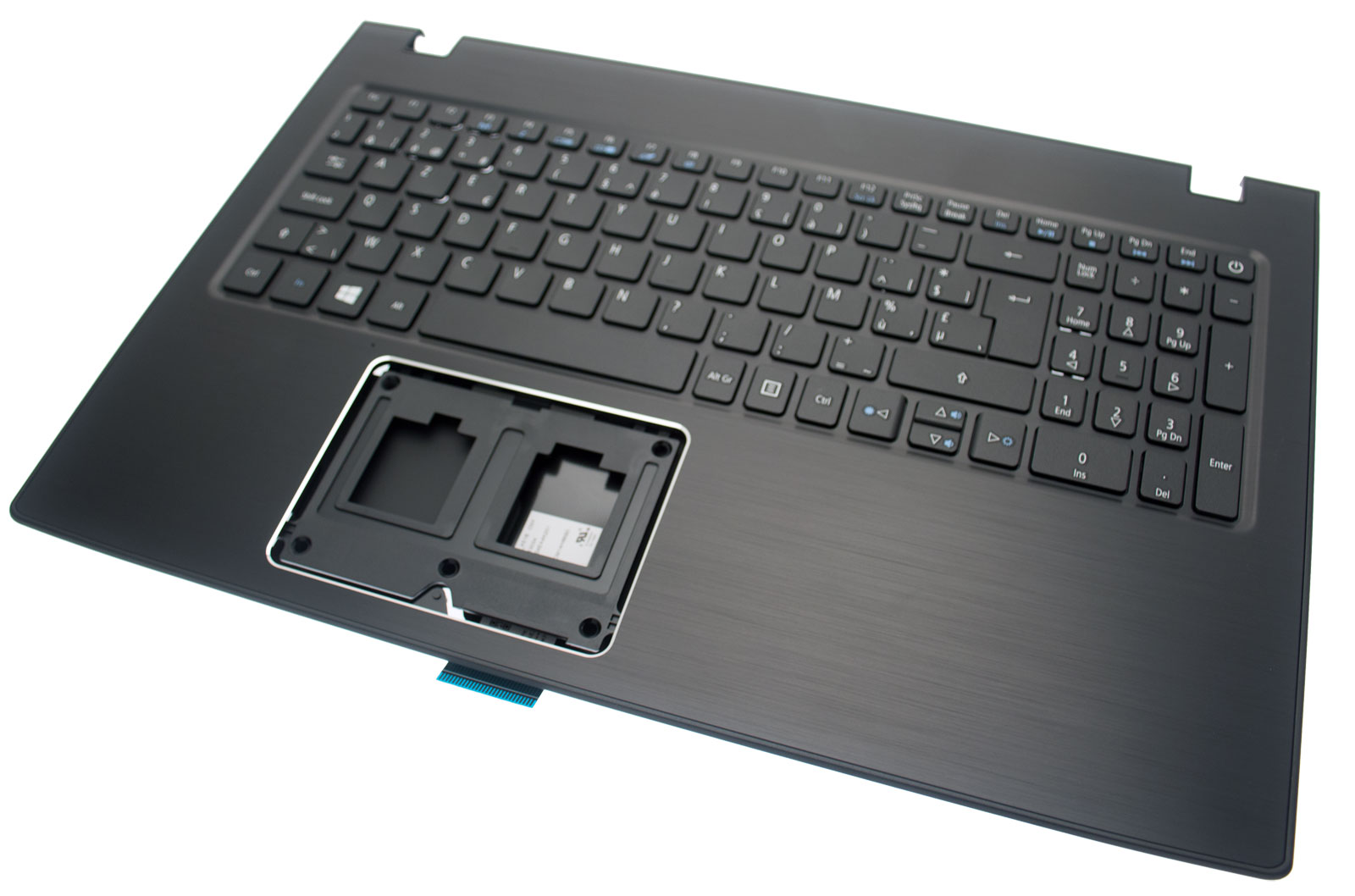 Acer Tastatur belgisch (BE) + Topcase schwarz Aspire E5-575G Serie (Original)