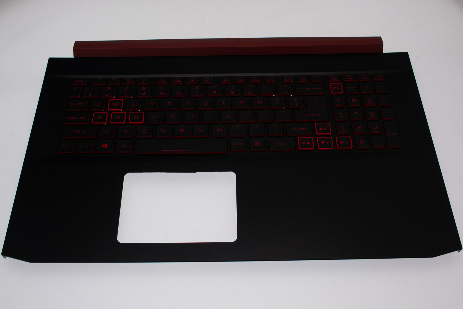 Acer Tastatur beleuchtet (Englisch-US-Intern.) + Top case schwarz Aspire Nitro 5 AN517-51 Serie (Original)