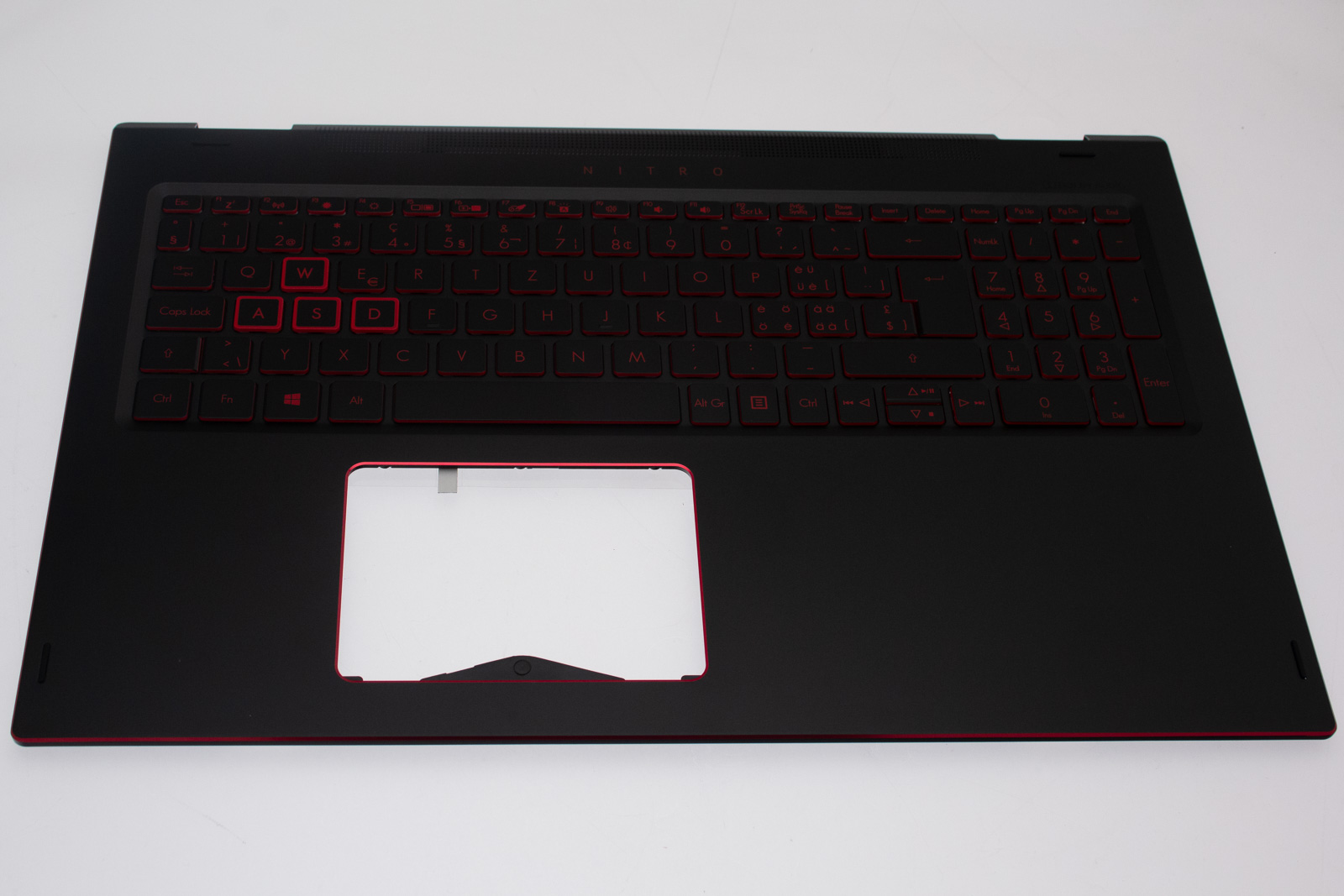 Acer Tastatur beleuchtet Schweiz/Deutsch (CH) + Top case schwarz Nitro 5 Spin NP515-51 Serie (Original)