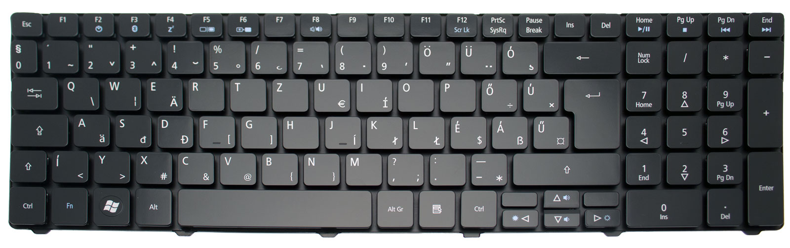 Acer Tastatur / Keyboard (Hungary) Aspire 5810TG Serie (Original)