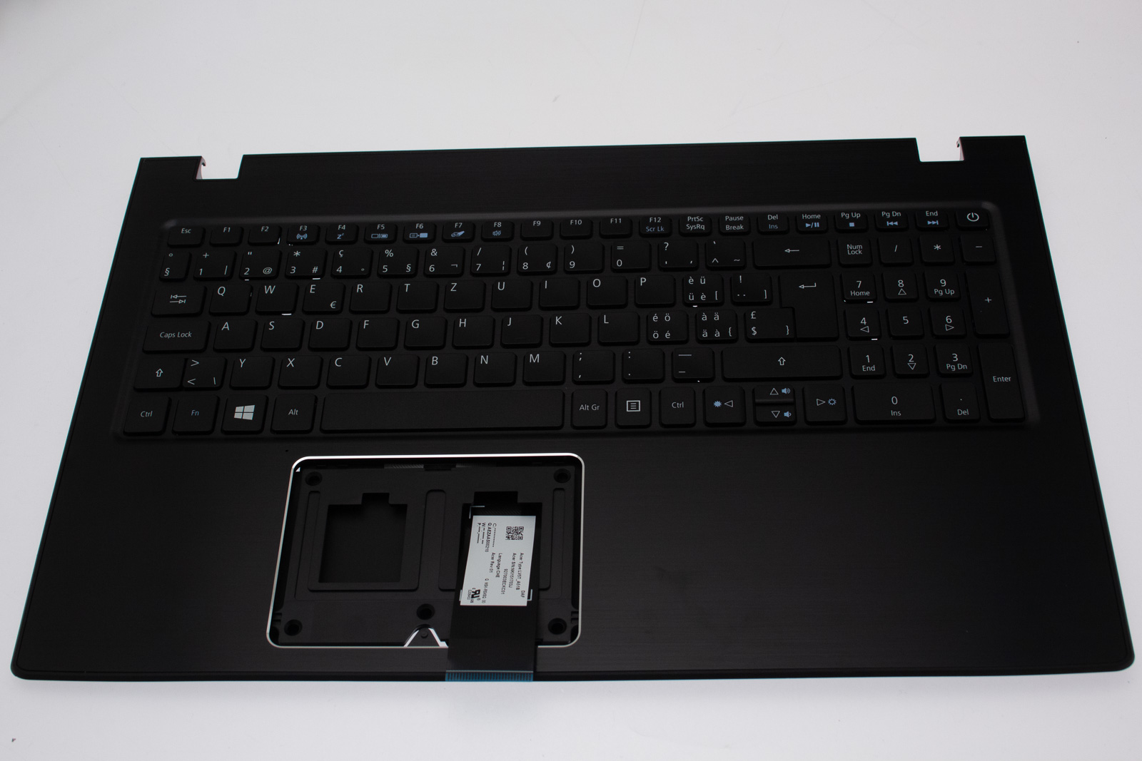 Acer Tastatur schweizerisch (CH) + Topcase schwarz Aspire E5-575 Serie (Original)
