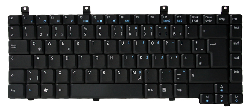 Acer Tastatur deutsch (DE) schwarz Aspire 9100 Serie (Original)