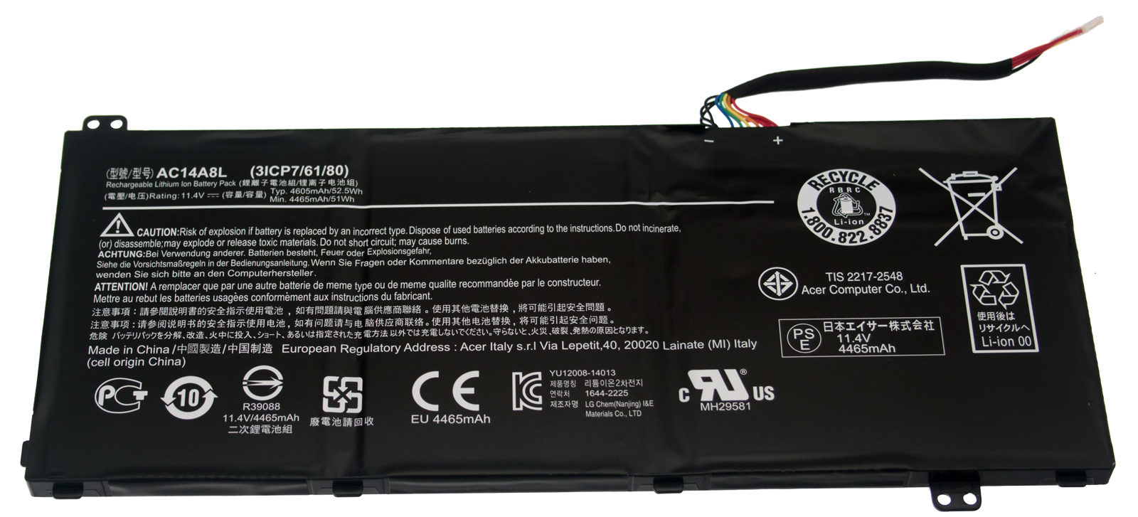 Acer Akku / Batterie 4465mAh Aspire V Nitro7-572G Serie (Original) Acer Akku / Batterie 4465mAh Aspire V Nitro7-572G Serie (Original)