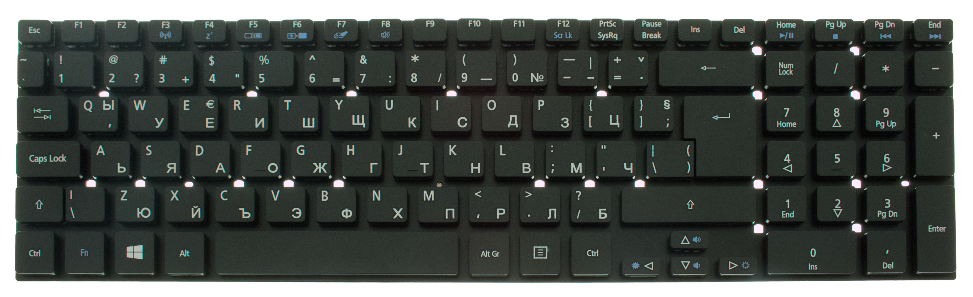 Acer Tastatur bulgarisch (BL) schwarz Aspire V3-731 Serie (Original) Acer Tastatur bulgarisch (BL) schwarz Aspire V3-731 Serie (Original)