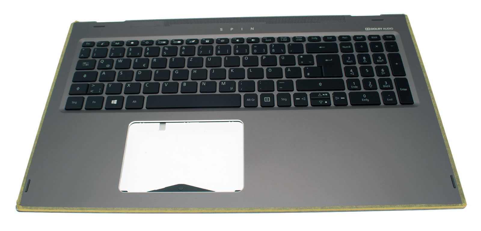 Acer Tastatur Deutsch (DE) + Top case grau / schwarz Spin 5 SP515-51N Serie (Original)