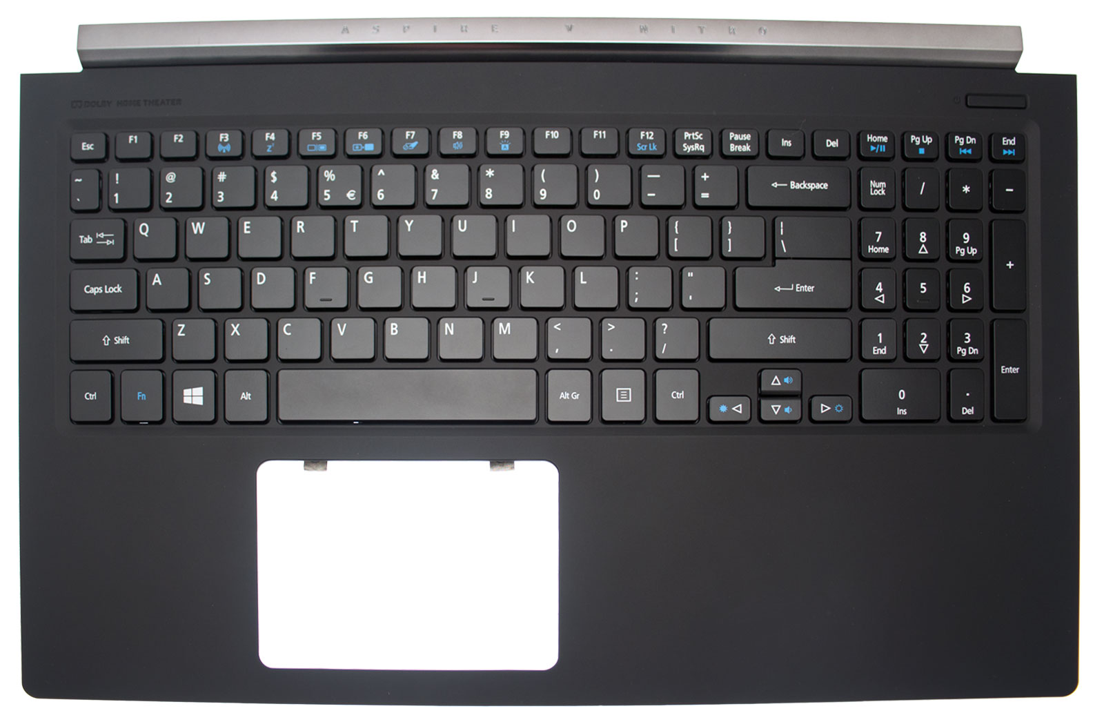 Acer Tastatur beleuchtet US-Int. (US) + Top Case schwarz Aspire V Nitro7-591G Serie (Original)