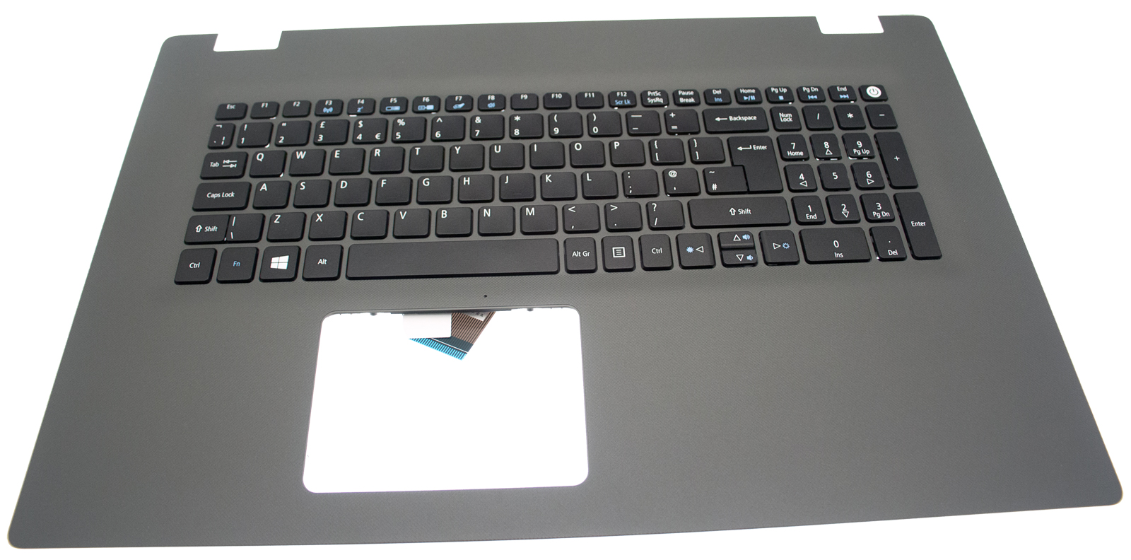 Acer Tastatur Englisch-UK (EN) + Top case grau Aspire E5-773 Serie (Original)