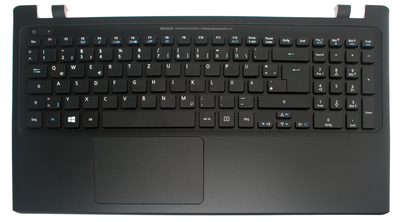Acer Tastatur deutsch (DE) + Top Case schwarz Aspire V5-551 Serie (Original)