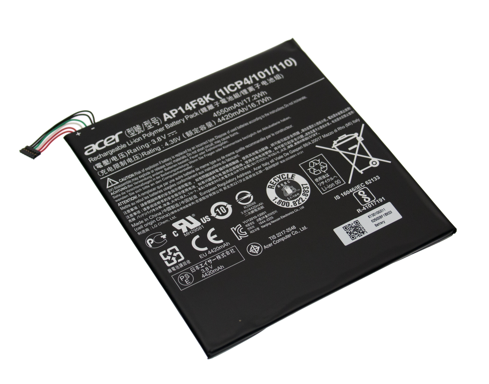 Acer Akku / Batterie / Battery 4550mAh ENDURO Urban T1 EUT110-11A (Original)