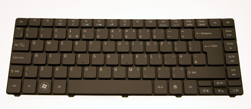 Acer Tastatur englisch (GB) schwarz TravelMate 8481T Serie (Original)