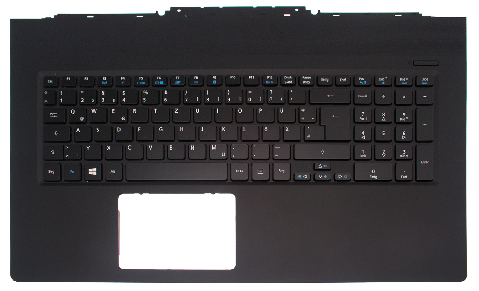 Acer Tastatur beleuchtet deutsch (DE) + Top case schwarz Aspire V Nitro7-791G Serie (Original)