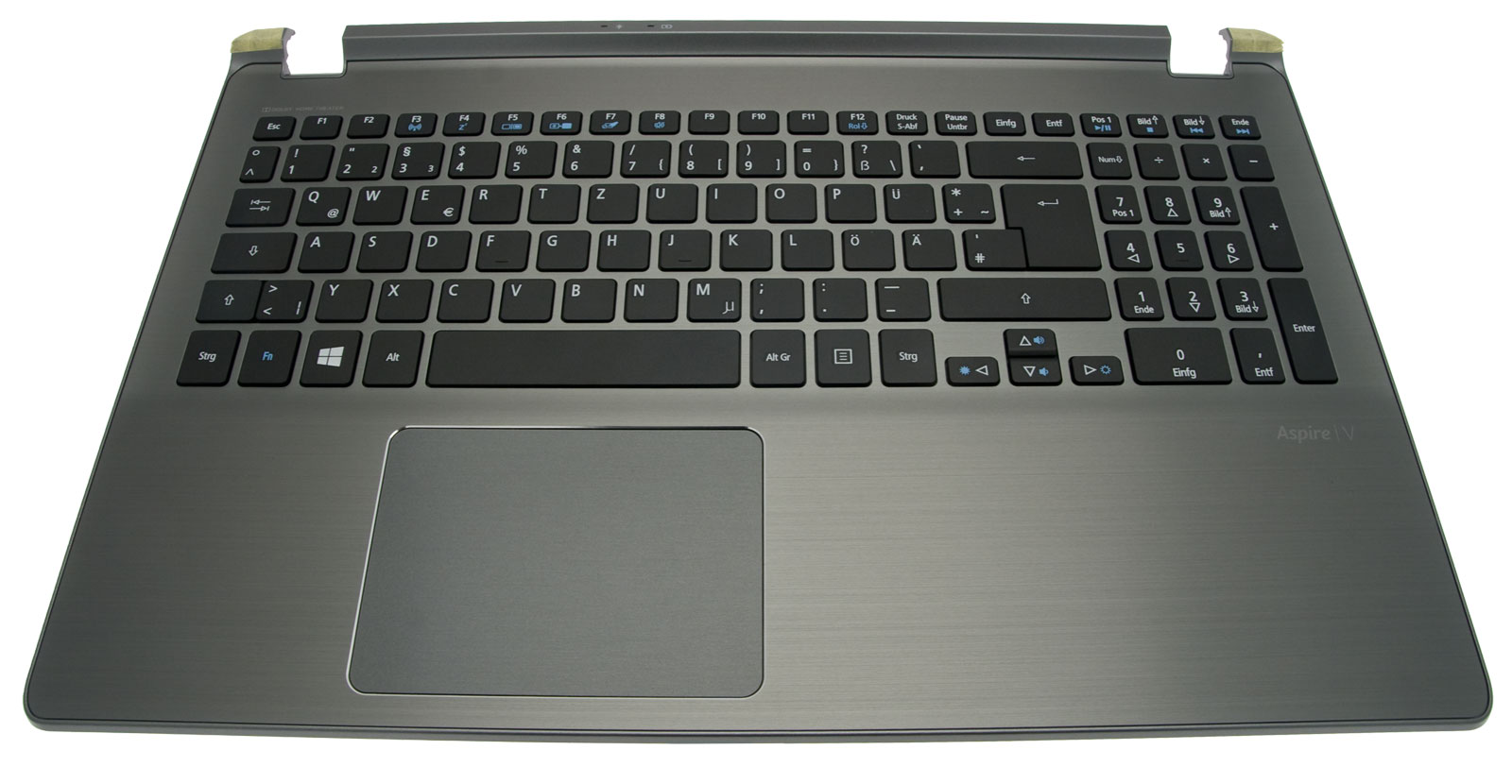 Acer Tastatur deutsch (DE) + Top Case grau Aspire V5-573PG Serie (Original)